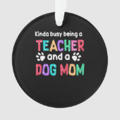 Leerlingencadeau |Leraar en hond Ornament (voorkant)