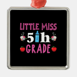 Leerlingencadeau   Miss 5th Grade Metalen Ornament