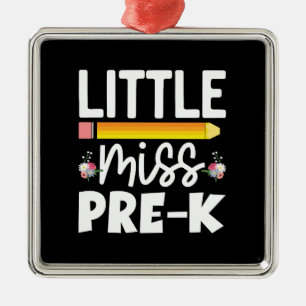 Leerlingencadeau   Miss Prek Metalen Ornament