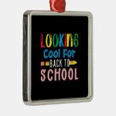 Leerlingencadeau | Op zoek naar school Metalen Ornament (Rechts)
