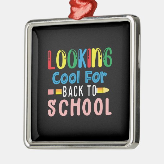 Leerlingencadeau | Op zoek naar school Metalen Ornament (Links)