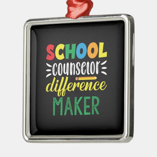 Leerlingencadeau | Schooladviseur Verschillende ma Metalen Ornament (Links)