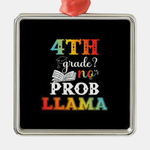 Leerlingencadeau Vierde rang: Prob Llama Metalen Ornament