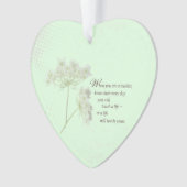 Leerlingendag bedankt Wilde bloem Ornament (voorkant)