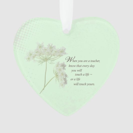 Leerlingendag bedankt Wilde bloem Ornament (voorkant)