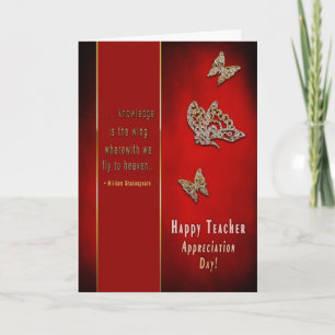 Leerlingendag - Shakespeare Quote Kaart