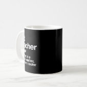 Leerlingendefinitie grappig terug naar school eers koffiemok (Voorkant links)