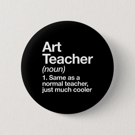 Leerlingendefinitie grappig terug naar school eers ronde button 5,7 cm (Voorkant)