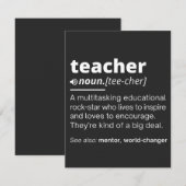 Leerlingendefinitie - Leerleraar Bedankkaart (Voorkant / Achterkant)