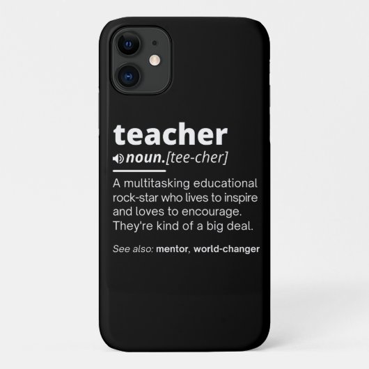 Leerlingendefinitie - Leerleraar Case-Mate iPhone Case (Achterkant)