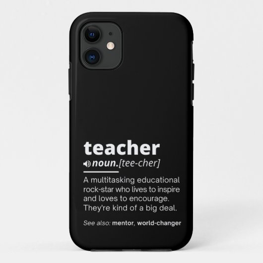 Leerlingendefinitie - Leerleraar Case-Mate iPhone Case (Achterkant)