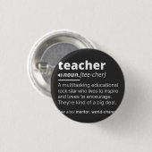 Leerlingendefinitie - Leerleraar Ronde Button 3,2 Cm (Voorkant /achterkant)