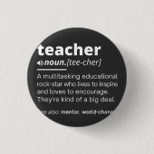Leerlingendefinitie - Leerleraar Ronde Button 3,2 Cm (Voorkant)