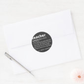 Leerlingendefinitie - Leerleraar Ronde Sticker (Envelop)