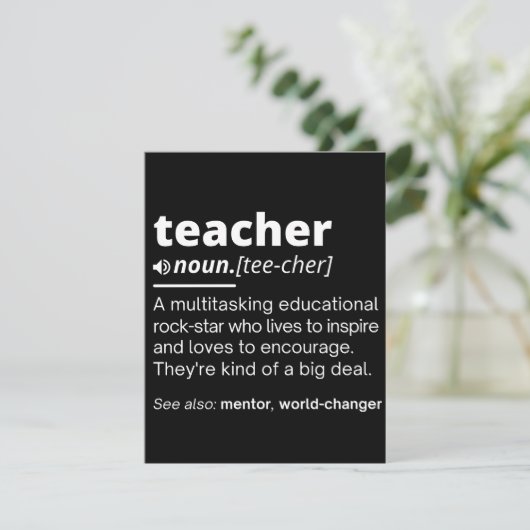 Leerlingendefinitie - Leerleraar Save The Date (Staand voorkant)