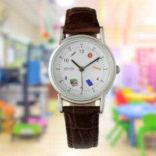 leerlingenhorloge van leraar van school horloge