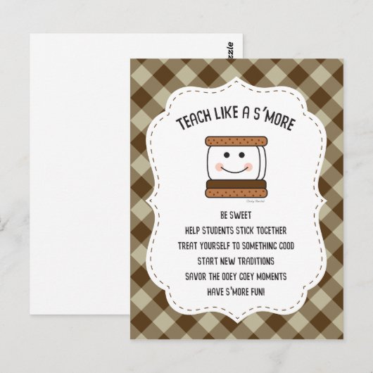 Leerlingenkamp Classroom Theme Smores Briefkaart (Voorkant / Achterkant)
