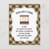 Leerlingenkamp Classroom Theme Smores Briefkaart (Voorkant)