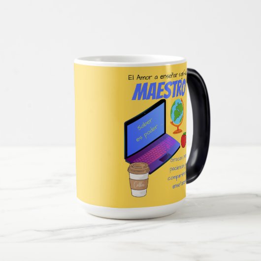 Leerlingenmaestro-citaat mok (Voorkant rechts)