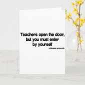 Leerlingenofferte Kaart (Gele Bloem)