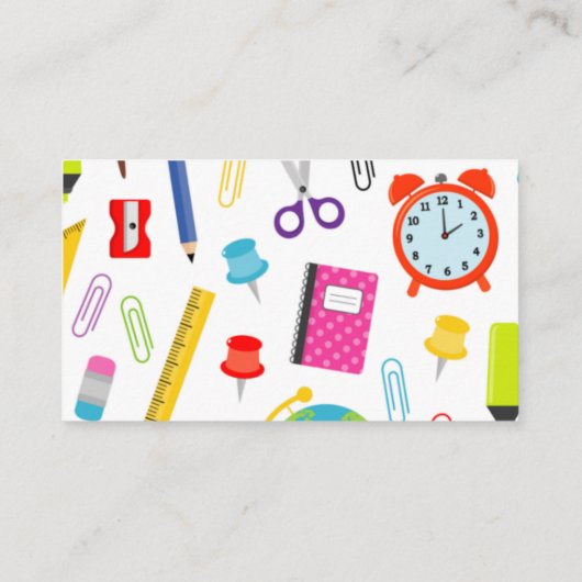 Leerlingenpatroon Visitekaartje (Achterkant)