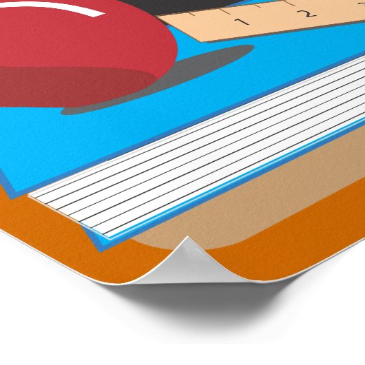 Leerlingenregels Blackboard-Poster Poster (Hoek)