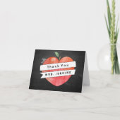 Leerlingenwaardering Apple Heart Hartelijk dank Bedankkaart (Voorkant)