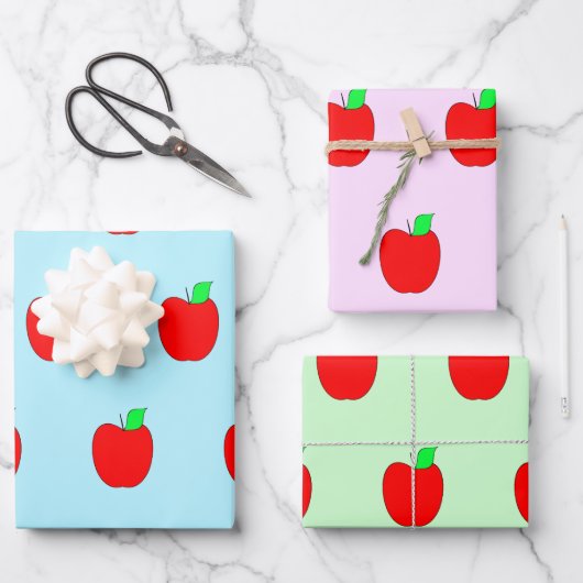 Leerlingenwaardering Apple Wrapping Paper (Voorkant)