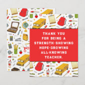 Leerlingenwaardering Bedankt (Voorkant / Achterkant)