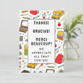 Leerlingenwaardering bedankt kaart (Staand voorkant)