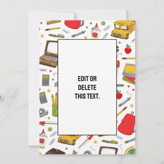 Leerlingenwaardering bedankt kaart (Achterkant)