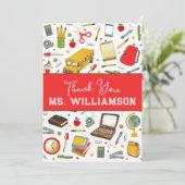 Leerlingenwaardering bedankt kaart (Staand voorkant)