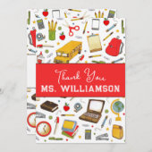 Leerlingenwaardering bedankt kaart (Voorkant / Achterkant)