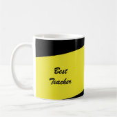 Leerlingenwaardering, bedankt, naam, geel koffiemok (Links)