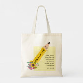 Leerlingenwaardering Bedankt Tote Bag (Achterkant)
