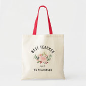 Leerlingenwaardering Beste leraar Gepersonaliseerd Tote Bag (Voorkant)