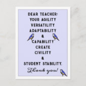 Leerlingenwaardering Briefkaart (Voorkant)