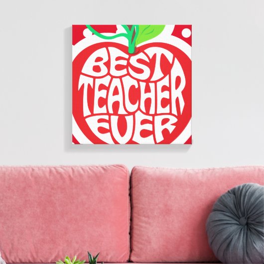 Leerlingenwaardering Canvas Afdruk (Insitu (Woonkamer))