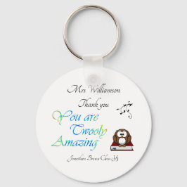 Leerlingenwaardering Dank je Owl Sleutelhanger