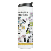 Leerlingenwaardering Dank u 2-toon thermisch T Thermosbeker (Gedraaid links)