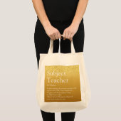 Leerlingenwaardering Definitie Gold Glitter Tote Bag (Voorkant (product))