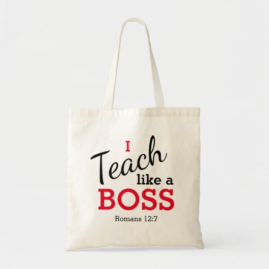 Leerlingenwaardering die ik leer als een BOSS-maat Tote Bag (Voorkant)