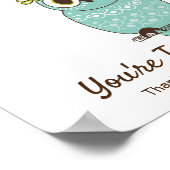 Leerlingenwaardering DIY Owl Handprint Sjabloon Poster (Hoek)