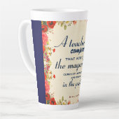 Leerlingenwaardering Een leraar is een kompas Latte Mok (Linkerhoek)