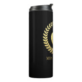 Leerlingenwaardering Faux Gold Foil Aangepaste naa Thermosbeker (Gedraaid links)