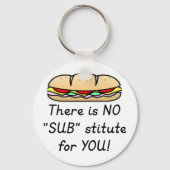 Leerlingenwaardering — Funny Sub Teacher Quote Sleutelhanger (Voorkant)