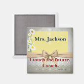 Leerlingenwaardering — Gift I touch the Future Magneet (Voorkant / Achterkant)