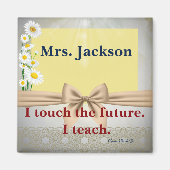 Leerlingenwaardering — Gift I touch the Future Magneet (Voorkant)