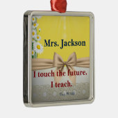 Leerlingenwaardering — Gift I touch the Future Metalen Ornament (Rechts)