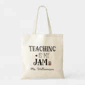 Leerlingenwaardering Gift Personalized Canvas tas (Achterkant)